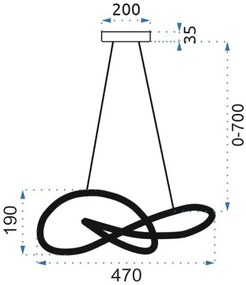 Лампа LED APP818-CP GOLD