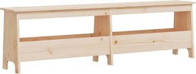 837379 vidaXL Пейка за антре, 160x28x45 см, масивна дървесина, бор
