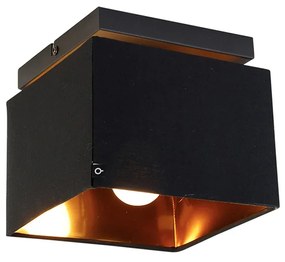 Интелигентен плафон черен със злато с включен Wifi P45 - VT