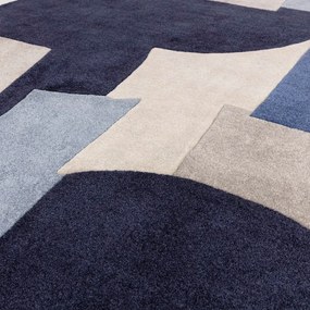 Син ръчно изработен килим от рециклирани влакна 120x170 cm Romy – Asiatic Carpets
