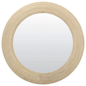 Стенно огледало с ратанова рамка ø 109,5 cm Piedre - Light &amp; Living