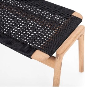 Пейка в черен и естествен цвят Klupa – Gazzda