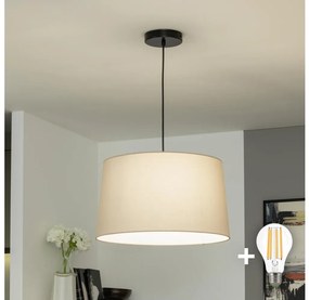 Brilagi - LED полилей на кабел CERIA 1xE27/40W/230V Ø 45 см, бежов