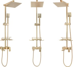 Комплект за душ REA JACK BRUSHED GOLD