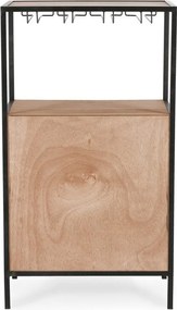 Шкаф за вино в естествен цвят брой бутилки 12, 51x91x30 cm Isaac – Yes Everyday