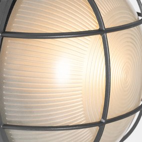 Индустриален външен стенен аплик тъмно сив IP44 - Hanneke