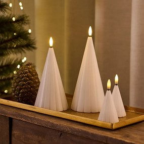 Бяла коледна светлинна украса 2 бр. ø 6 cm Laura – Sirius