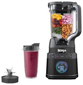 Блендер 3в1 Ninja TB401EU, 1200W, 2.1 л, 10 скорости + режими, Таймер, LED, BlendSense технология, Без BPA, Черен