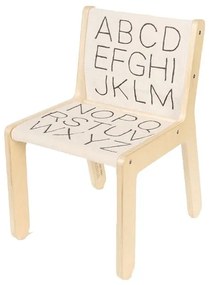 Детски стол в бежов и естествен цвят ABC – Lorena Canals