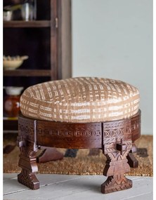 Табуретка в бежов и тъмнокафяв цвят Paloma – Bloomingville