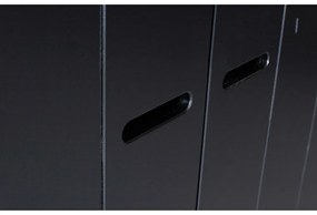 Гардероб от черен бор 140x195 cm Connect - WOOOD