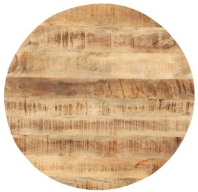 286004 vidaXL Плот за маса, мангово дърво масив, кръгъл, 25-27 мм, 40 cм