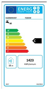 Бойлер Eldom 72265W Style, 2 kW, 80 л, 0.8 MPa, Клас C, Closed-cells изолация, Индикатори, Бял