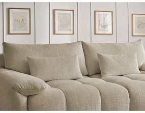 Бежов шенилов диван 264 cm Ivane – Bobochic Paris