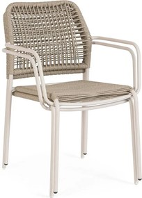 Бежов/в естествен цвят метален градински стол Jable – Bizzotto