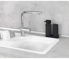 Черна стойка с дозатор за препарат Easy Squeez-e - Wenko