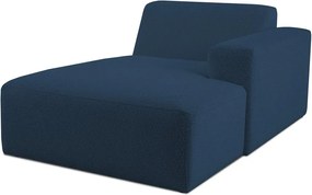 Тъмносин модулен диван от букле (десен ъгъл) Roxy – Scandic