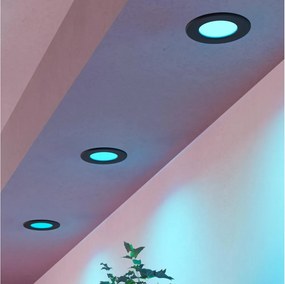 Eglo 901425-Комплект 3xLED RGBW St.ko.pod.sv. FUEVA-Z LED/2,8W/230V 8,8cm IP44 черен