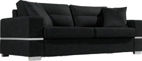 Диван "Fenia" Триместен-210ш 90д см.-Черен