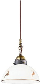 Kolarz 731.30.150 - Подвесен полилей на кабел NONNA, 1xE27/75W/230V, Ø 20 см, jeleni rose gold