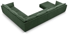 Тъмнозелен ъглов диван (десен ъгъл) Vanda - Mazzini Sofas