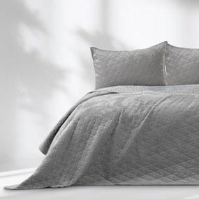 Светлосиво капитонирано покривало за легло 220x240 cm Laila – Restilo