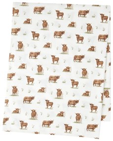 Памучна покривка за маса 137x229 cm Angus Highland Cow – Catherine Lansfield