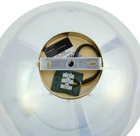 Арт Деко плафон златен с дъгово стъкло - Sandra