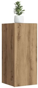 856393 vidaXL ТB шкафове, 2 бр, дъб артизан, 30,5x30x60 см, инженерно дърво