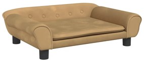 3196405 vidaXL Детски диван, кафяв, 70x45x26 см, кадифе