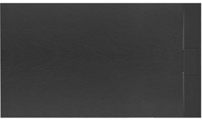 Корито за душ кабина Rea Bazalt Black 80x120
