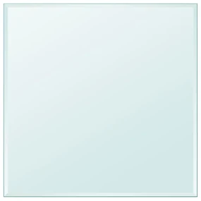 243631 vidaXL Темпериран стъклен плот за маса, квадратен, 700х700 мм