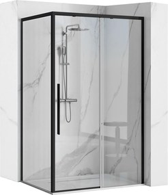 Душ кабина Rea SOLAR BLACK MAT 90x90