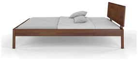 Двойно легло от борова дървесина 90x200 см в тъмнокафяв цвят Ammer - Skandica