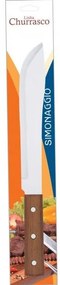 Кухненски нож от неръждаема стомана 20см с дървена дръжка SIMONAGGIO-CHURRASCO (551/08)
