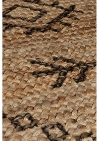 Килим от юта в естествен цвят 120x170 cm Rowen - Flair Rugs