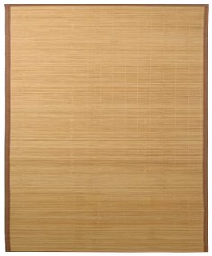 245823 vidaXL Бамбуков килим, 160x230 см, кафяв