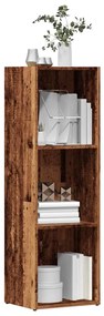 855774 vidaXL Шкаф за книги от старо дърво 36x30x114 cm Инженерна дървесина
