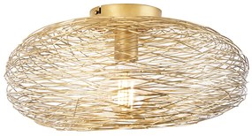 Интелигентна таванна лампа златиста овална с Wifi G95 - Sarella