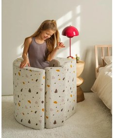 Бял детски стол от букле и шенил Terrazzo Moon – Wigiwama