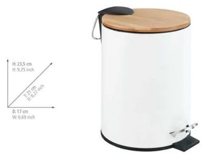 Бял керамичен комплект аксесоари за баня Bamboo – Wenko