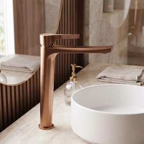 Смесител за мивка PREMIUM Rea Maxim Brush Copper High