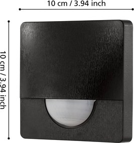 Стенен сензор за движение (височина 10 cm) DETECT ME 3 – EGLO