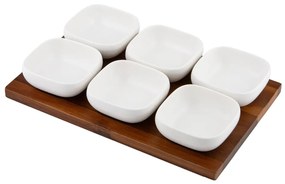 Бял порцеланов комплект от за сервиране 6 бр. Essentials – Ladelle