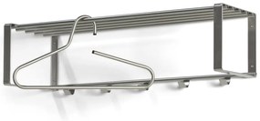 Метална стенна закачалка в сребрист цвят с рафт 70 cm Rex – Spinder Design