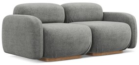 Сив модулен диван от букле 190 cm Ailani – Makamii