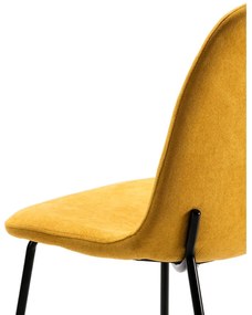Жълти трапезни столове в комплект от 4 бр. Renne – Marckeric