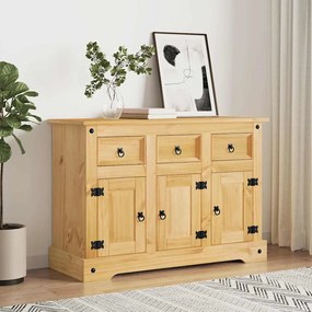 355083 vidaXL Бюфет "Corona", кафяв, 112x44x78 см, масивна дървесина, мексикански бор