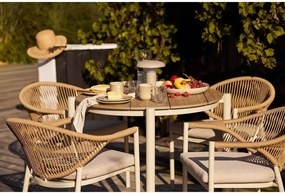 Сиво-бежови глинени чинии в комплект 4 бр. ø 21 cm Viola – House Nordic