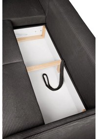 Сив сгъваем ъглов диван от рипсено кадифе (ляв ъгъл) Tori – Bonami Selection